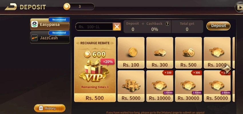 Royal x casino game deposits