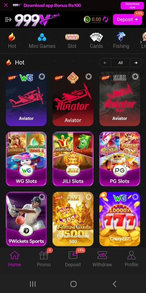 999V Game mobile gaming Pakistan
